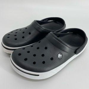 Crocs Black and White Crocband Size 10